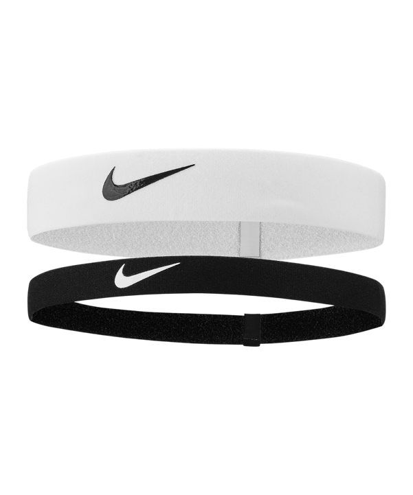 Nike Flex 2er Pack Stirnband Schwarz F036 - schwarz
