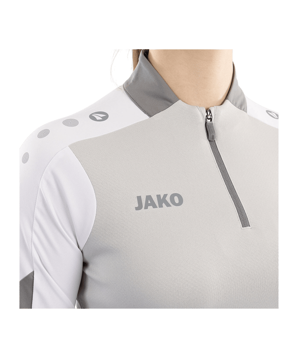 JAKO Dynamic Ziptop Sweatshirt Damen Grau F837 - grau