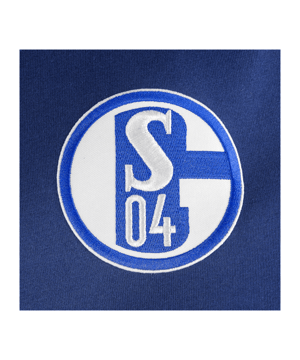 adidas FC Schalke 04 Team Kapuzenjacke Kids Blau - blau