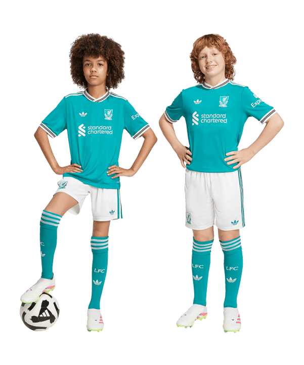 adidas FC Liverpool Short 3rd 2025/2026 Kids Weiß - weiss
