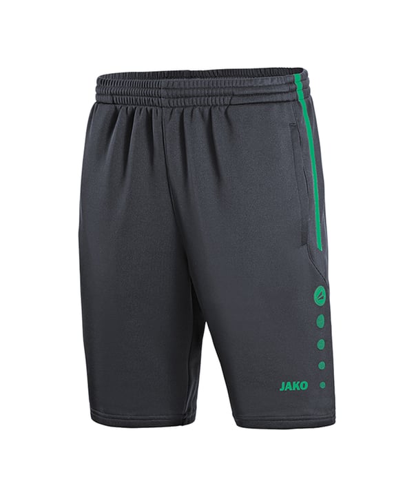 JAKO Active Trainingsshort Kids Grau Türkis F24 - grau