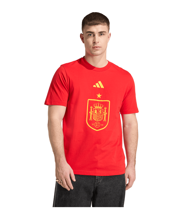 adidas Spanien DNA Graphic T-Shirt Rot - rot