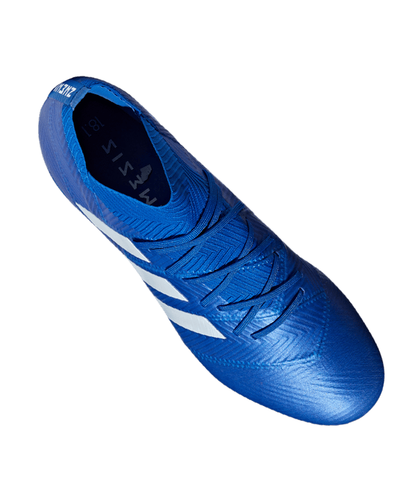 adidas NEMEZIZ 18.1 FG Blau Weiss - blau