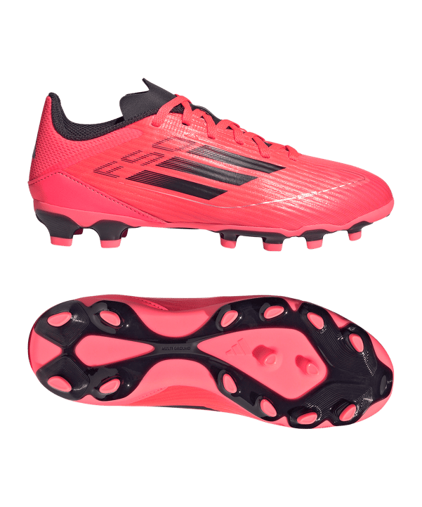 adidas F50 League MG Vivid Horizon Kids Pink Schwarz - rosa