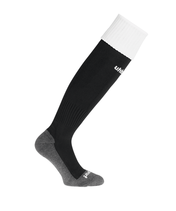 uhlsport Club Stutzenstrumpf Schwarz Weiss F01 - schwarz