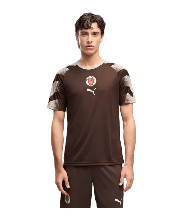 PUMA FC St. Pauli Warm Up Maillot Marron C01 - brun