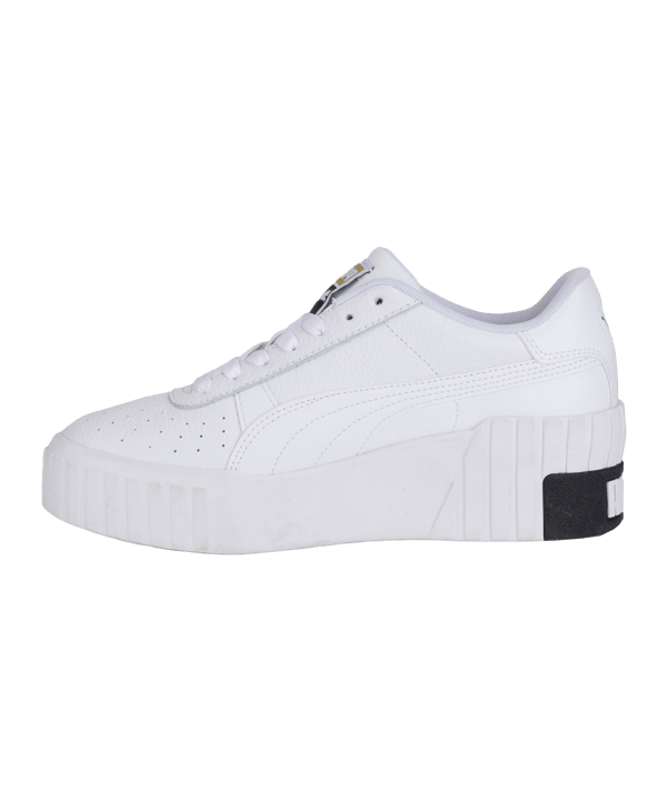 PUMA Cali Wedge Damen Weiss Schwarz F03 - weiss