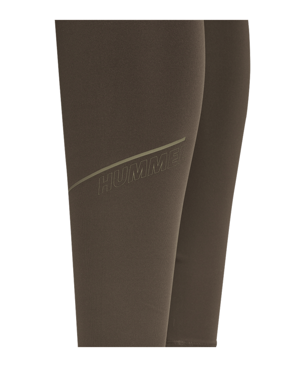 Hummel Court Mid Waist Pocket Leggings Damen Braun F8181 - braun