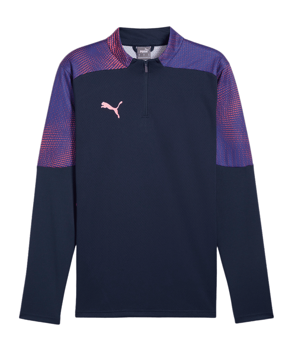PUMA IndividualFinal 1/4 Zip Top Sweatshirt Blau Lila F01 - blau
