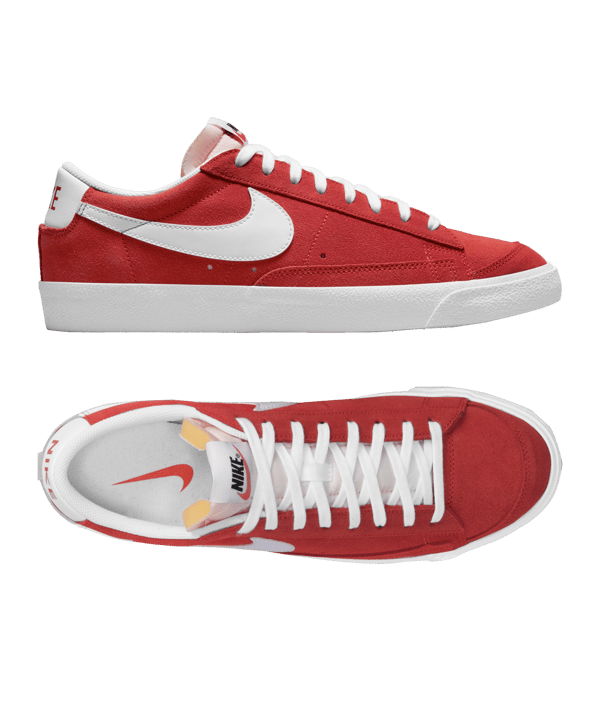 Nike Blazer Low 77 Rot Weiss F600 - rot