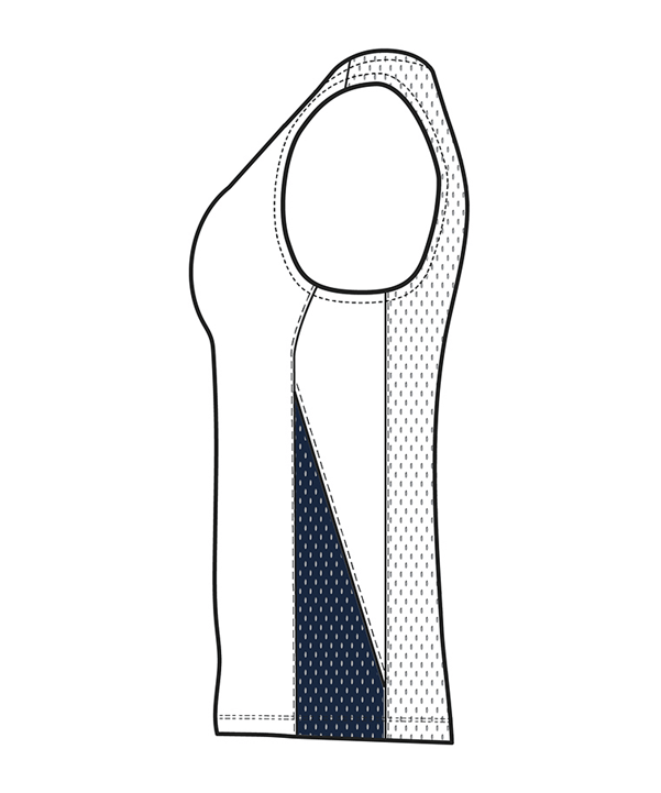 Nike Team Basketball Stock Trikot Damen Weiss F101 - weiss