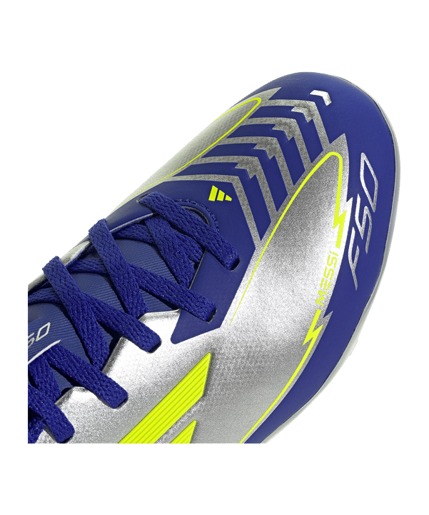 adidas F50 League FG Messi Kids Silber - silber