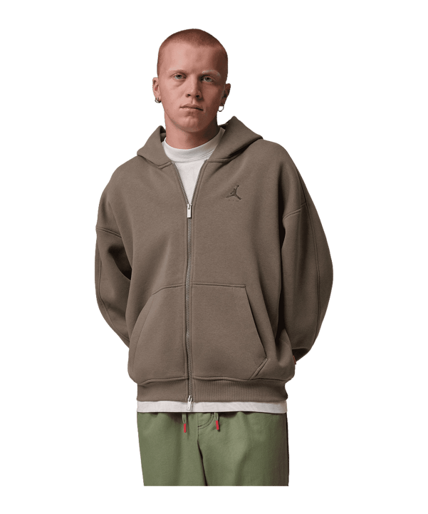 Jordan Brookyln Oversized Kapuzenjacke Braun