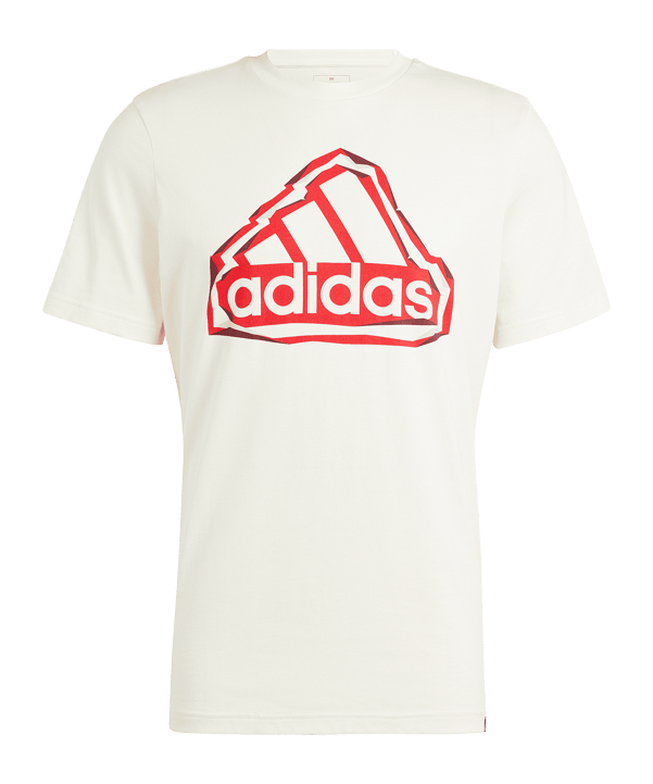 adidas Folded Icons Badge of Sport T-Shirt Weiss - weiss