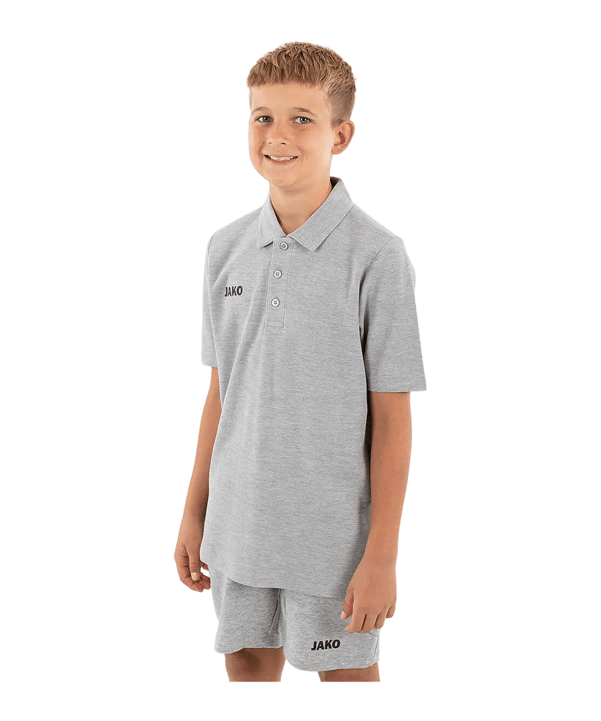 JAKO Base Polo Bambini Grigio C041 - grigio