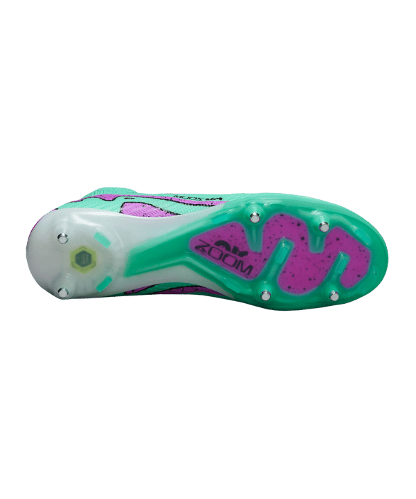 Nike Air Zoom Mercurial Superfly IX Elite SG-Pro AC Peak Ready Grün Pink Schwarz F300 - gruen