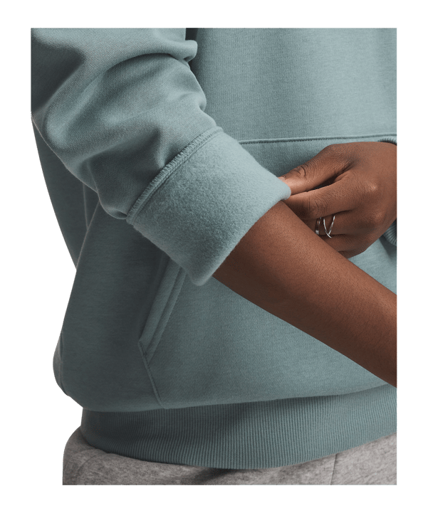 Under Armour Rival Fleece Big Logo Hoody Damen Grün F323 - gruen