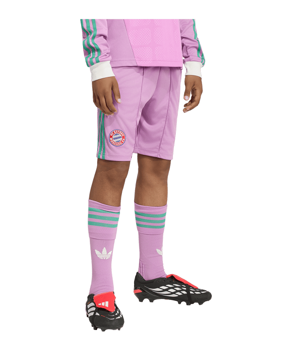 adidas FC Bayern München Torwartshort Away 2026/2027 Kids Lila