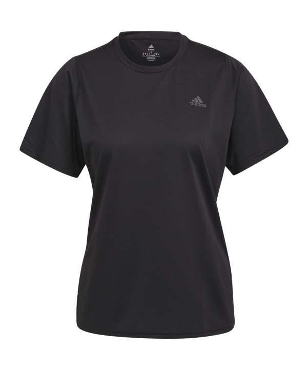 adidas Run Icons Running T-Shirt Damen Schwarz - schwarz