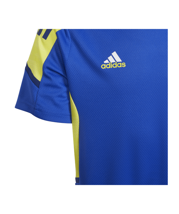adidas Juventus Turin Trainingsshirt Blau Gelb - blau