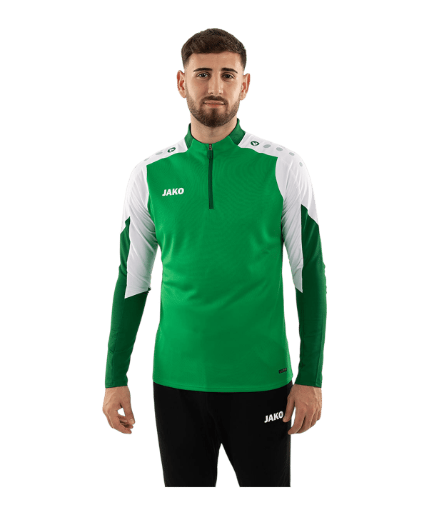 JAKO Dynamic Ziptop Sweatshirt Grün F204 - gruen