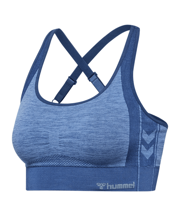Hummel Mt Shine Seamless Sport-BH Damen Blau F7530 - blau