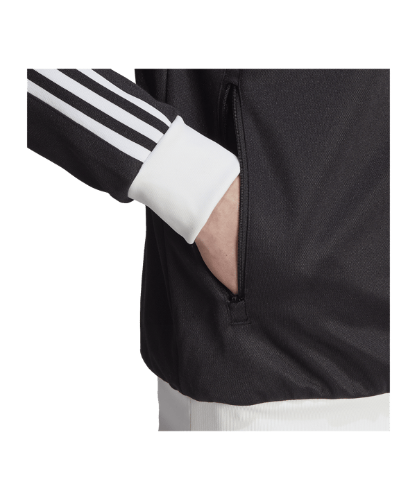 adidas Originals Beckenbauer Jacke Schwarz Weiss - schwarz