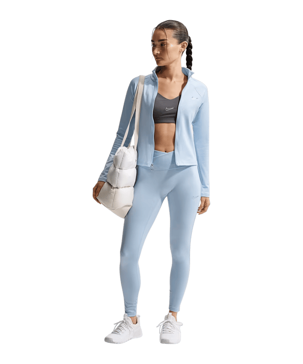 Nike Fitted Gloss Veste d'entraînement Femmes Bleu C407 - bleu