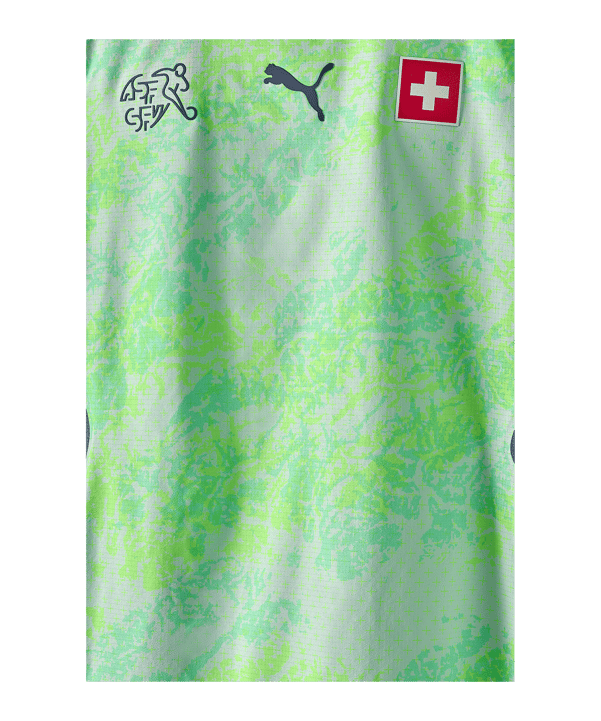 PUMA SFV Schweiz Authentic Trikot Away WM 2026 Grün F02 - gruen