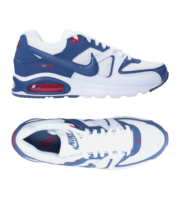 Nike Air Max Command Weiss Blau F100 - weiss