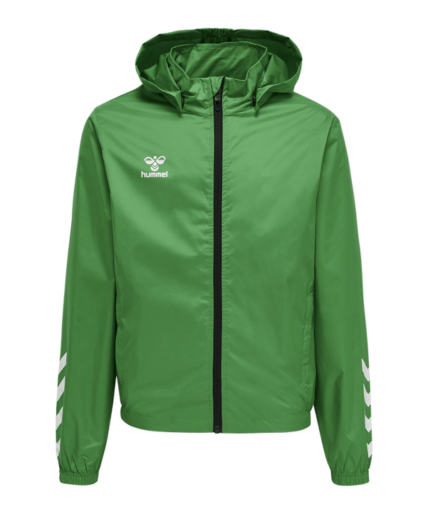 Hummel hmlCORE XK Spray Jacke Kids Grün F6235 - gruen