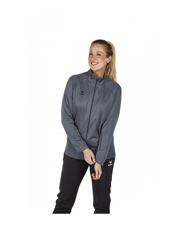 Erima Liga Star Trainingsjacke Grau Schwarz - grau