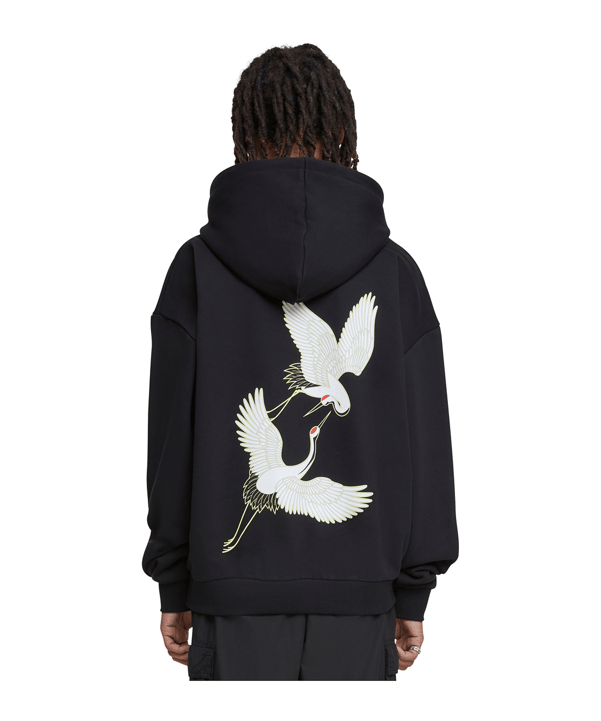 Mister Tee Fortuna Cranes Oversized Hoody Schwarz - schwarz