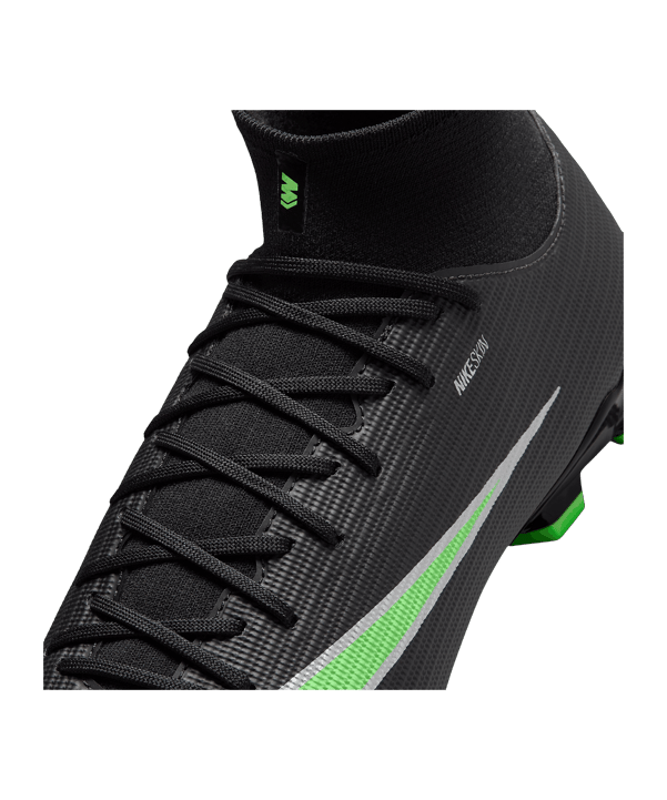 Nike Air Zoom Mercurial Superfly XI Academy High MG Shadow Schwarz F001