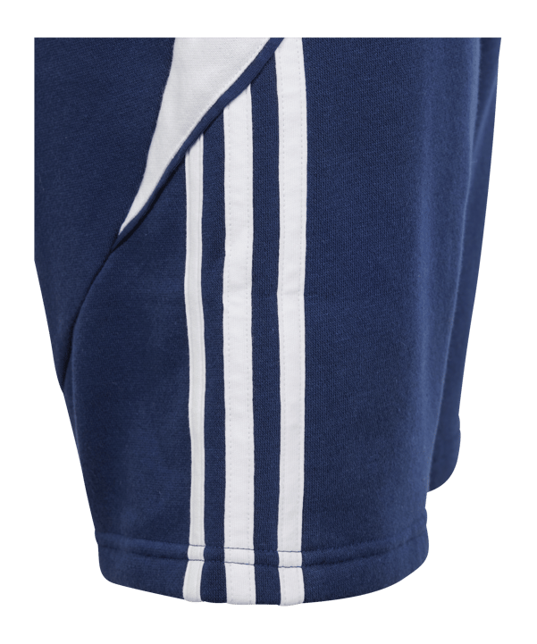 adidas Tiro 24 Short Kids Dunkelblau Weiss - blau