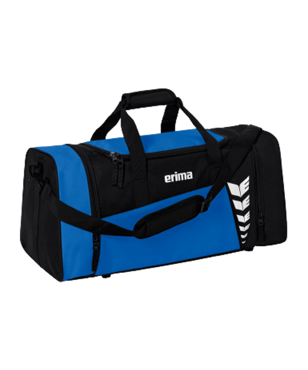 Erima Six Wings Sporttasche Gr. M Royal Schwarz - blau