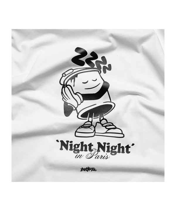 Bucketz Night Night T-Shirt Weiss - weiss