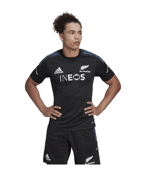 adidas All Blacks Rugby Performance T-Shirt Schwarz - schwarz