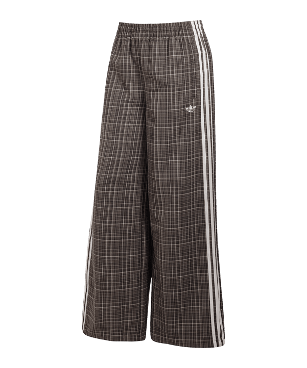 adidas Originals Loose Check Track Manguera Donna Marrone - marrone