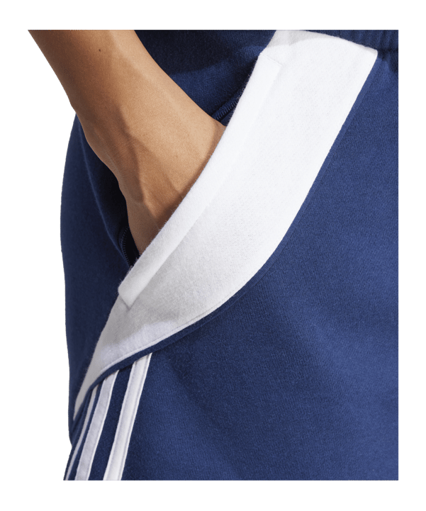 adidas Tiro 24 Short Damen Blau Weiss - blau