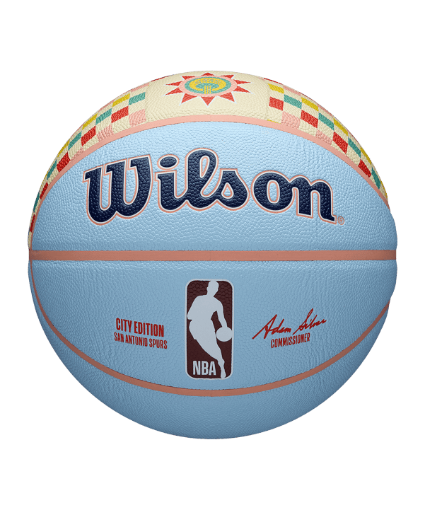 Wilson NBA Team City Collektor SAN SPUR Ball 2024 Blau - blau