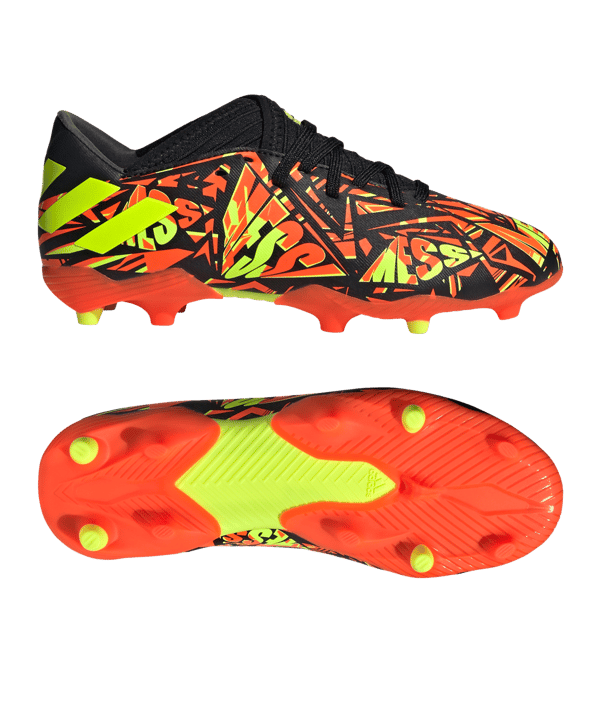 adidas NEMEZIZ Messi.3 FG J Kids Rot Gelb Schwarz - rot