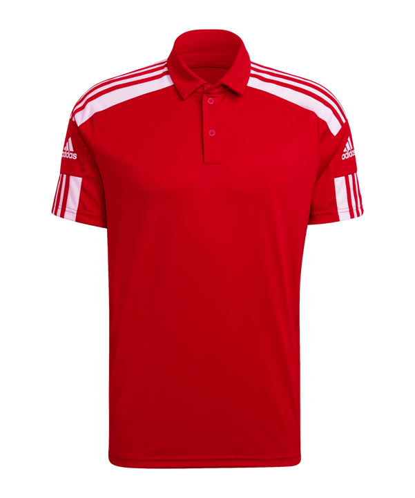 adidas Squadra 21 Poloshirt Rot Weiss - rot