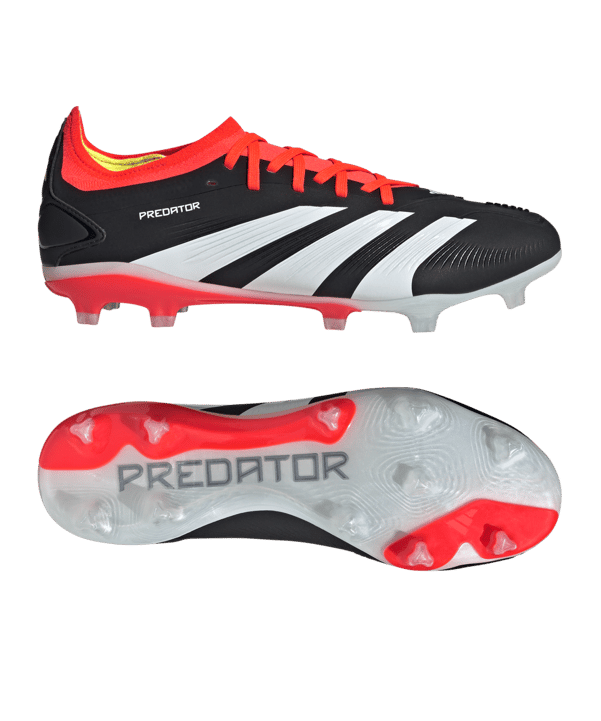 adidas Predator Pro FG Solar Energy Schwarz Weiss Rot - schwarz