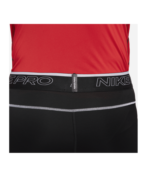 Nike Pro Dri-FIT 3/4 Tight Schwarz Weiss F011