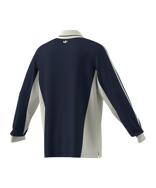 adidas Originals Polo Langarm Blau - blau
