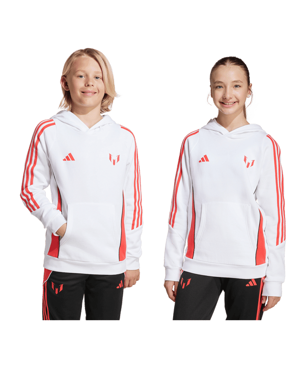 adidas Messi Hoody Kids Weiß - weiss