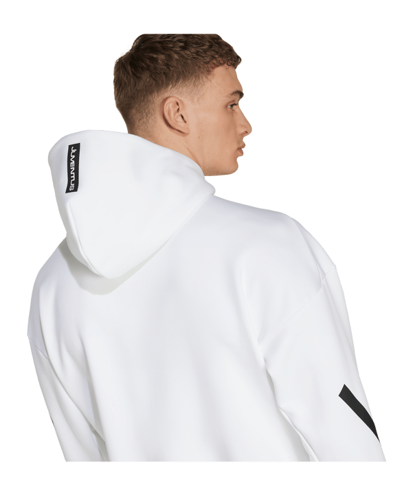 adidas Juventus Turin Anthem Kapuzenjacke Weiß - weiss