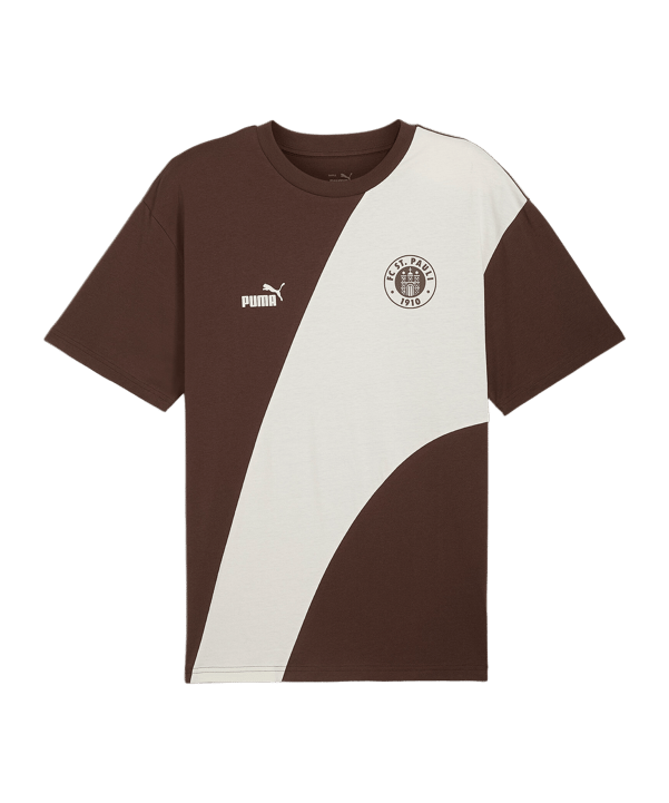 PUMA FC St. Pauli ftblCulture+ T-Shirt Braun F09 - braun