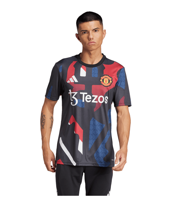 adidas Manchester United Prematch Shirt 2024/2025 Schwarz - schwarz